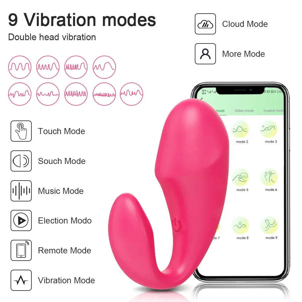 Wireless Vibrating Dildo for Couples - Bluetooth Control-3
