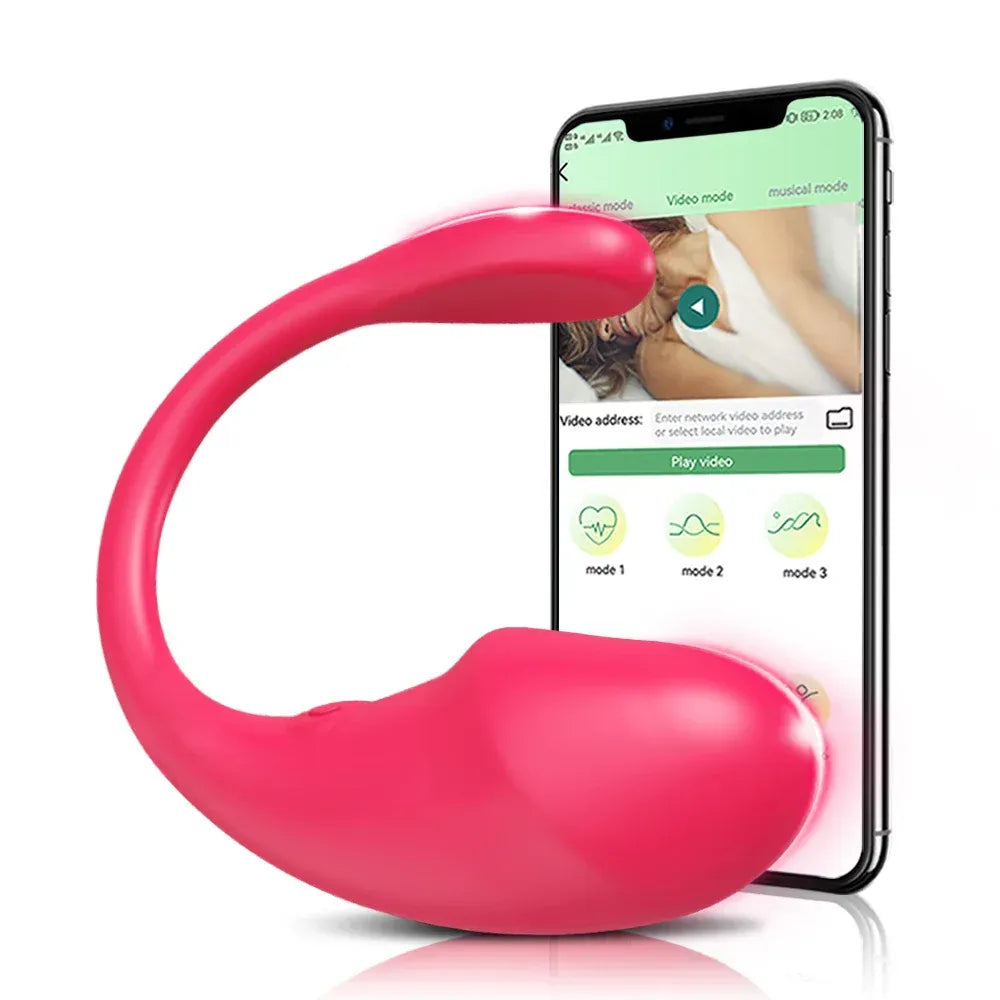 Wireless Vibrating Dildo for Couples - Bluetooth Control-5