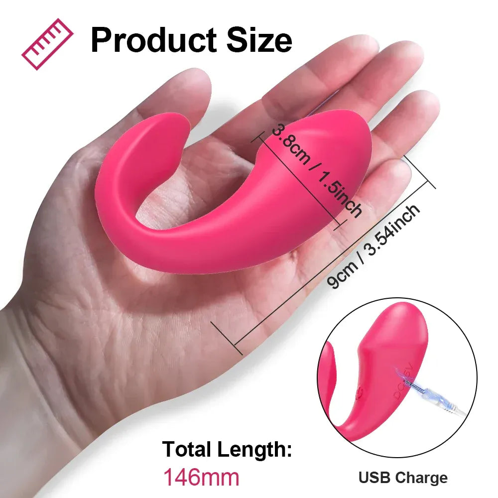 Wireless Vibrating Dildo for Couples - Bluetooth Control-1