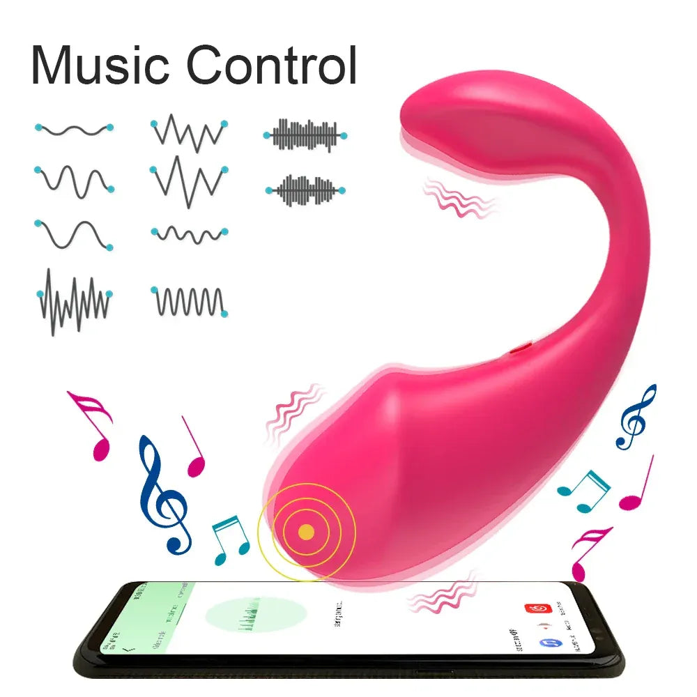 Wireless Vibrating Dildo for Couples - Bluetooth Control-4