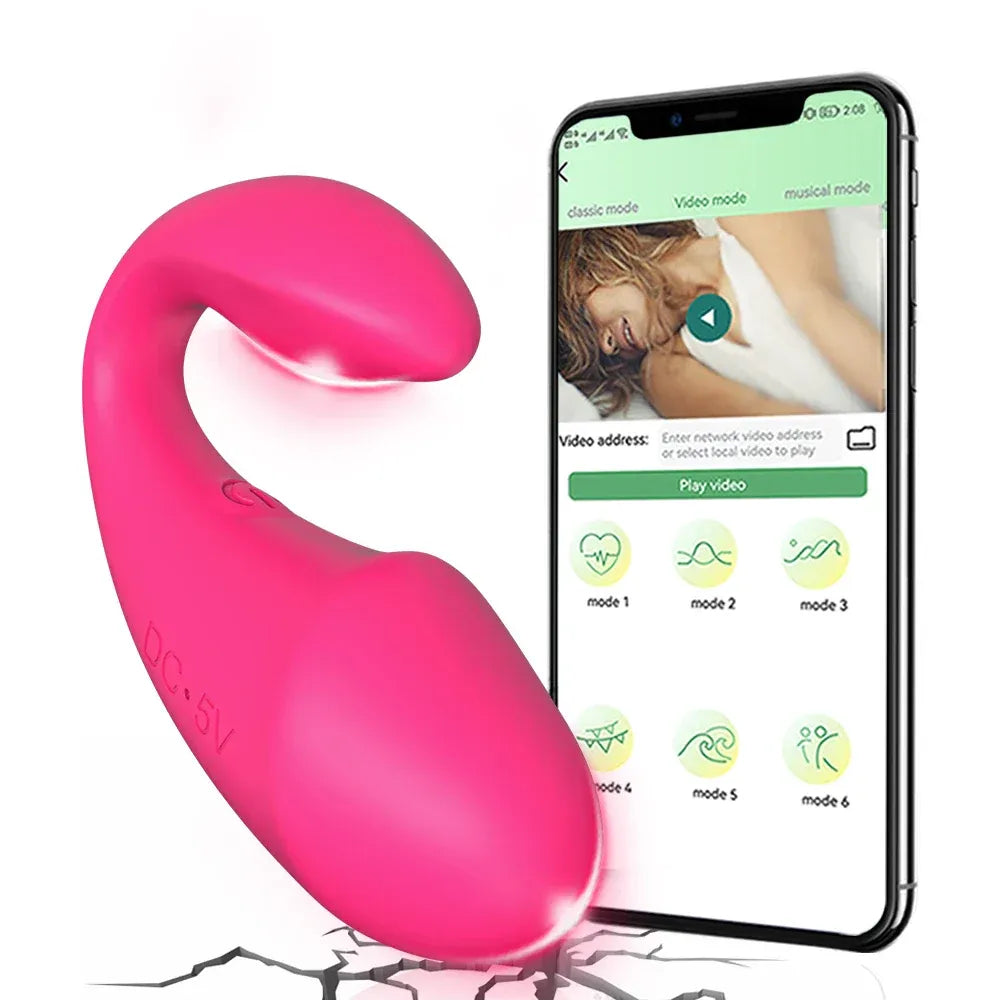 Wireless Vibrating Dildo for Couples - Bluetooth Control-6